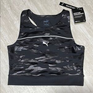 NWT Puma Shine Crop Sport Tank Top *M